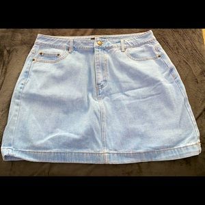 Forever 21 plus size mini denim skirt